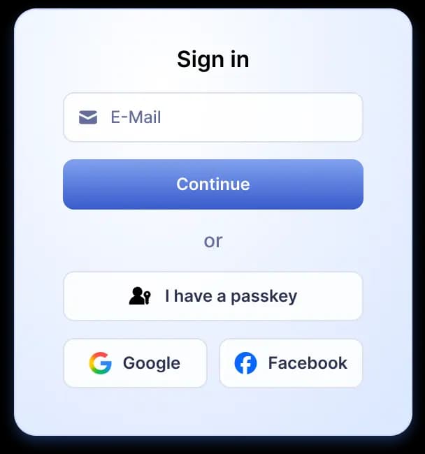 Login screenshot