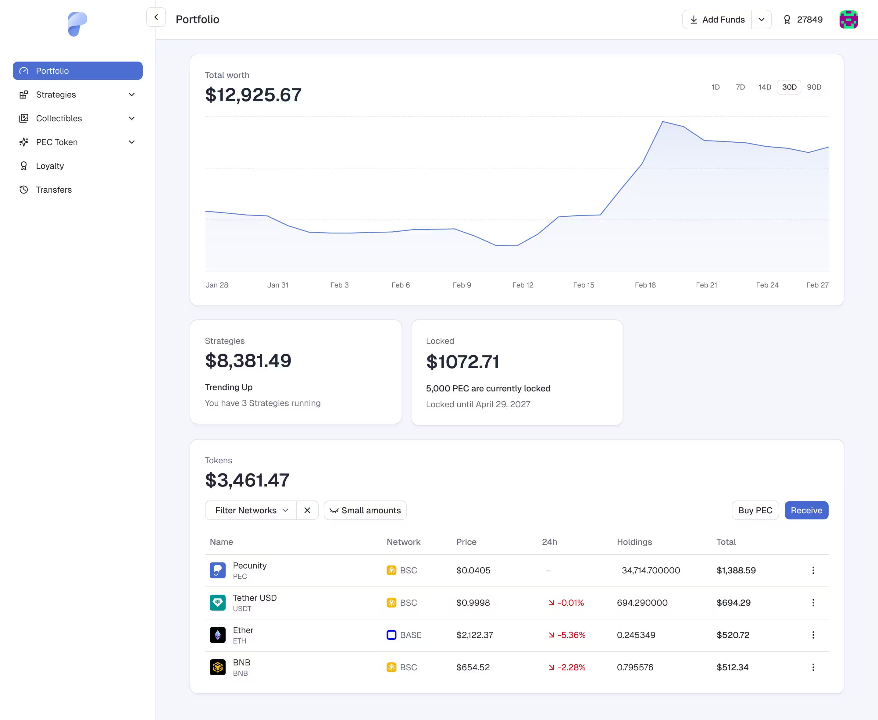 Pecunity App Portfolio